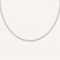 15CT Round Cut Lab Lab Grown Diamond Tennis Neckalce