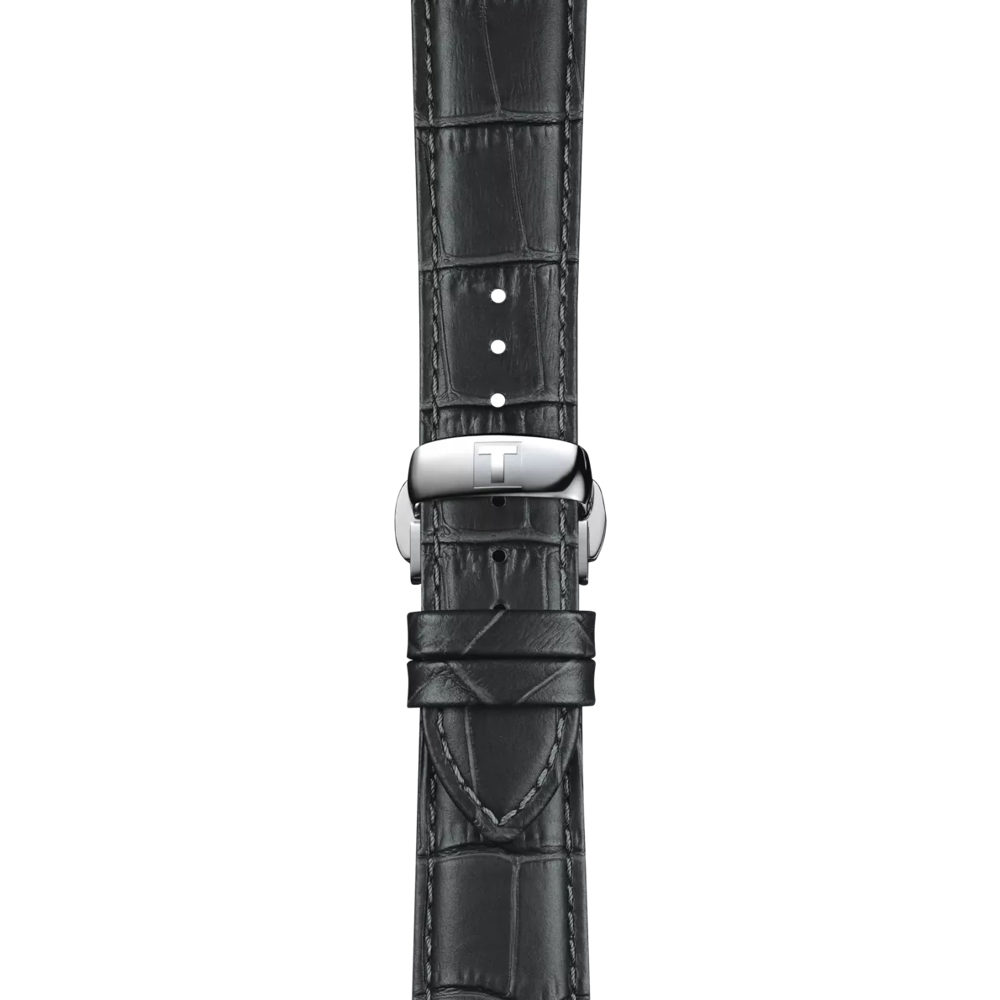 Tissot Official Grey Leather Strap Lugs 21 mm 2