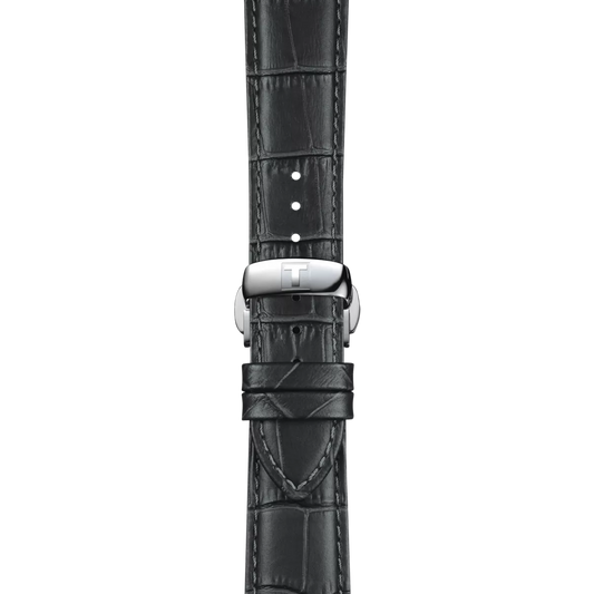 Tissot Official Grey Leather Strap Lugs 21 mm 2