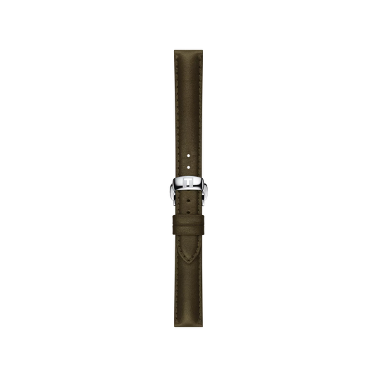 Tissot Official Green Leather Strap Lugs 15 mm 1