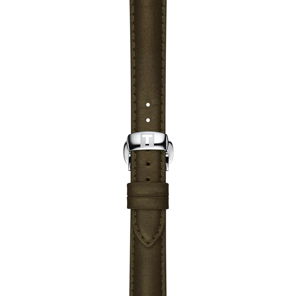 Tissot Official Green Leather Strap Lugs 15 mm 2