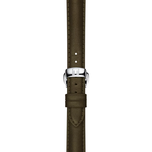 Tissot Official Green Leather Strap Lugs 15 mm 2