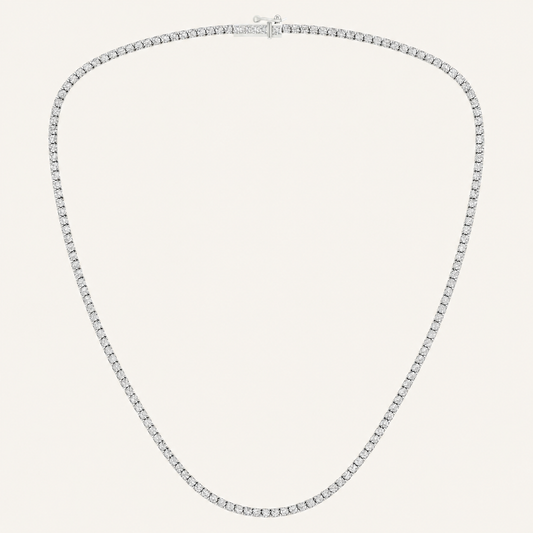 7.00CT Round Cut Lab Grown Diamond Necklace