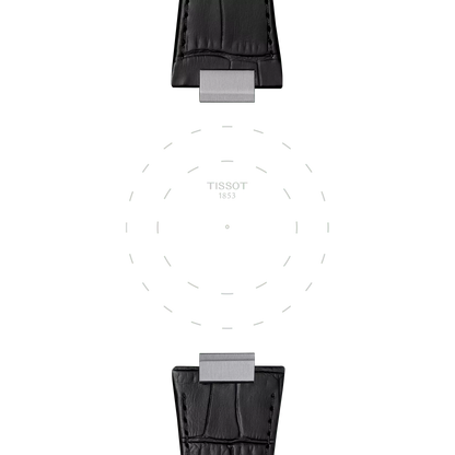 Tissot Official Black PRX 42mm leather strap 3