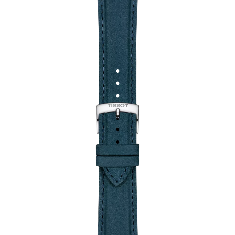 Tissot Official Blue Leather Strap Lugs 21 mm 2