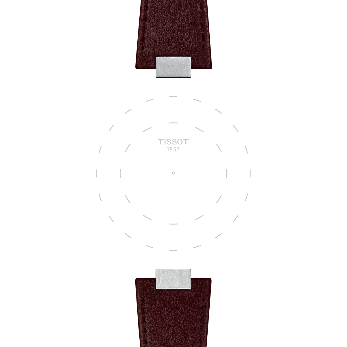 Tissot Official Brown PRX 35mm Leather Strap 3