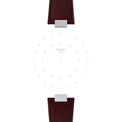 Tissot Official Brown PRX 35mm Leather Strap 3
