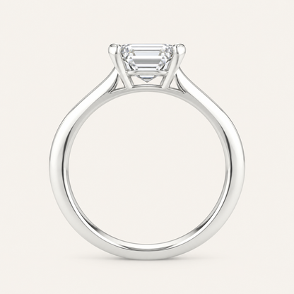 1.50CT Emerald Cut Lab Grown Diamond Solitaire Ring