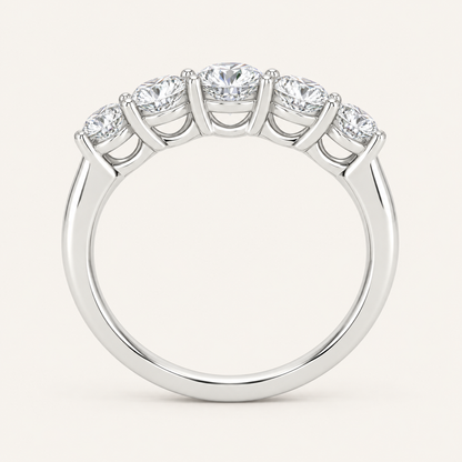 1.00CT Round Cut Lab Grown Diamond Enhancer Band Ring