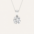 1.50CT Round Cut Certified Lab Grown Diamond Pendant
