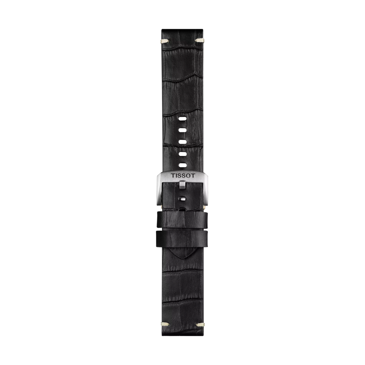 Tissot Official Black Leather Strap Lugs 22 mm 1