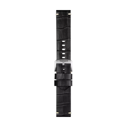 Tissot Official Black Leather Strap Lugs 22 mm 1