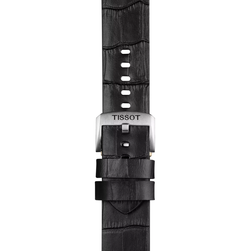 Tissot Official Black Leather Strap Lugs 22 mm 2