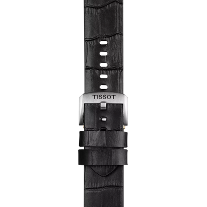 Tissot Official Black Leather Strap Lugs 22 mm 2