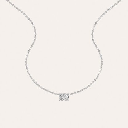 2CT Elongated Cushion Lab Grown Diamond Necklace