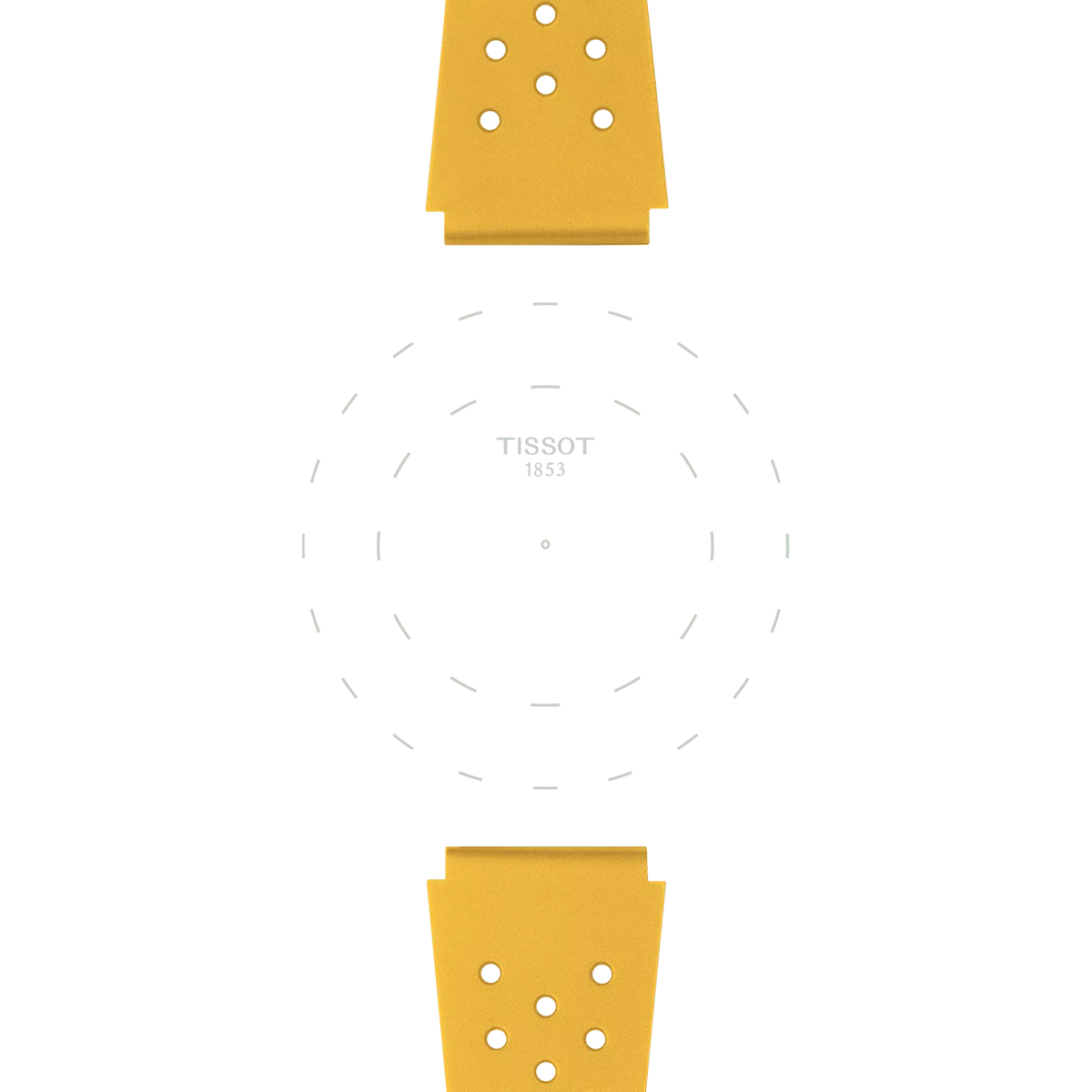 Tissot Official Yellow Sideral Rubber Strap 3