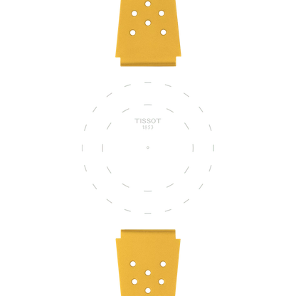 Tissot Official Yellow Sideral Rubber Strap 3