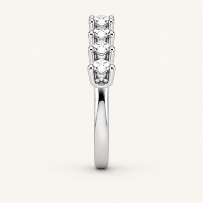 2.00 CT Round Cut Lab Grown Diamond Band Set