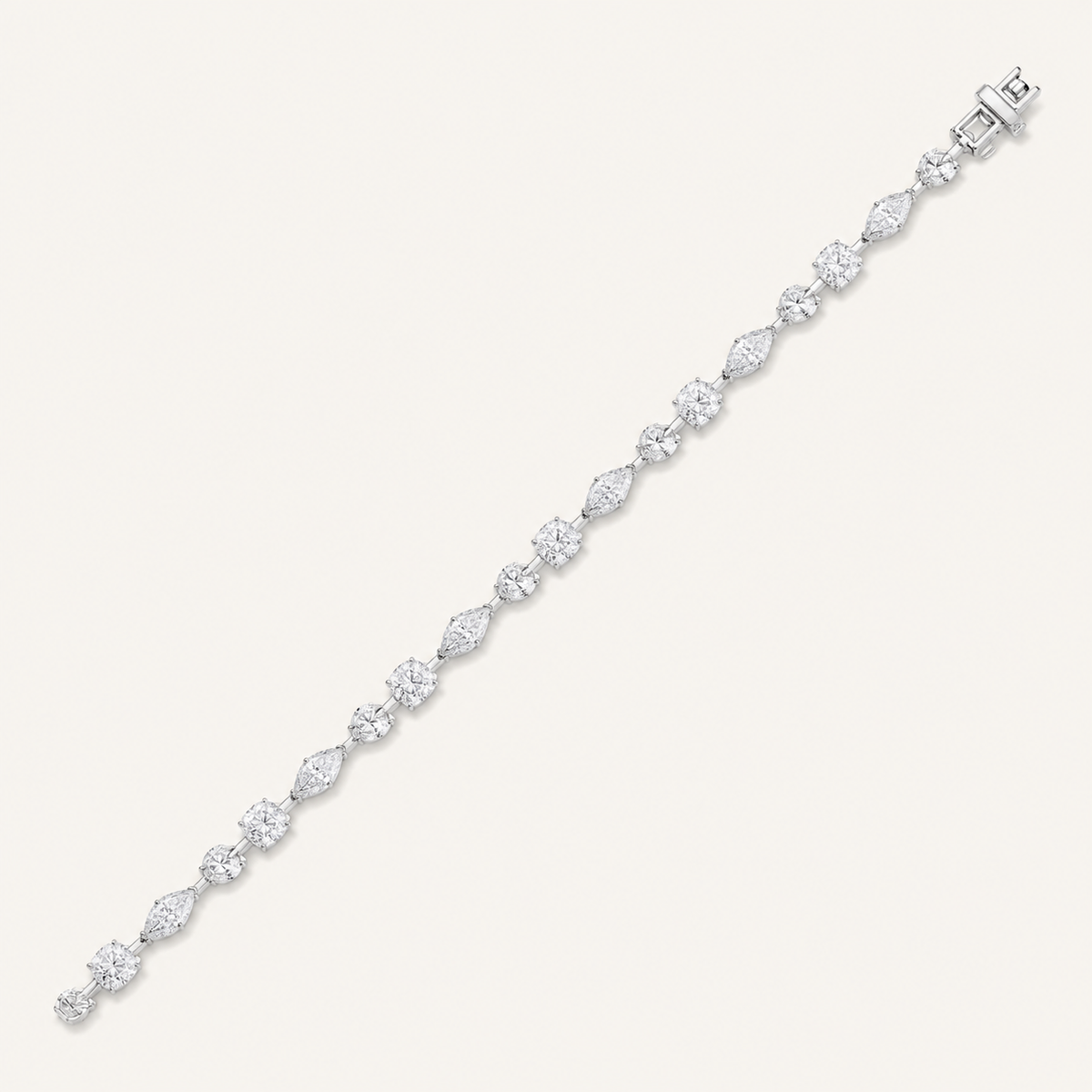 10.25CT Multistone Lab Grown Diamond Statement Bracelet