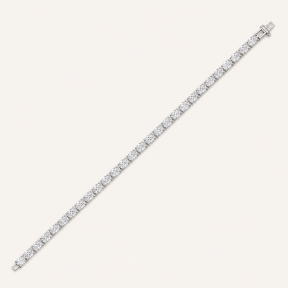 10.75CT Oval Cut Lab Grown Diamond Tennis Bracelet