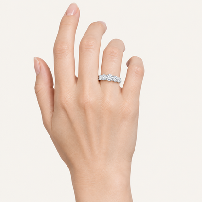 1.00CT Round Cut Lab Grown Diamond Enhancer Band Ring