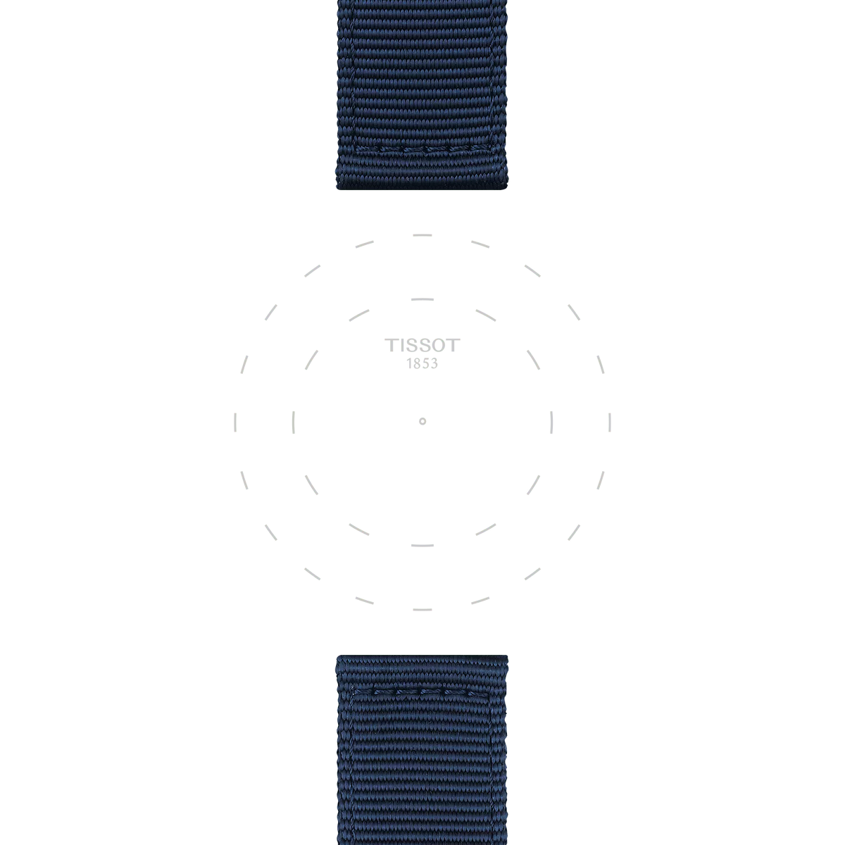 Tissot Official Blue Fabric Strap Lugs 22 mm 3