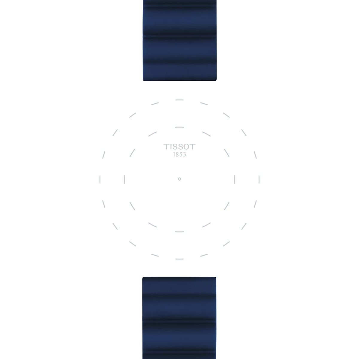 Tissot Official Blue Silicone Strap Lugs 22 mm 3