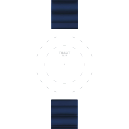 Tissot Official Blue Silicone Strap Lugs 22 mm 3