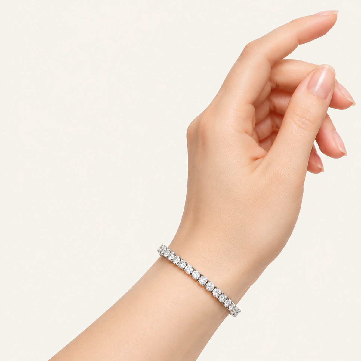 2.00CT Round Cut Lab Grown Diamond Tennis Bracelet