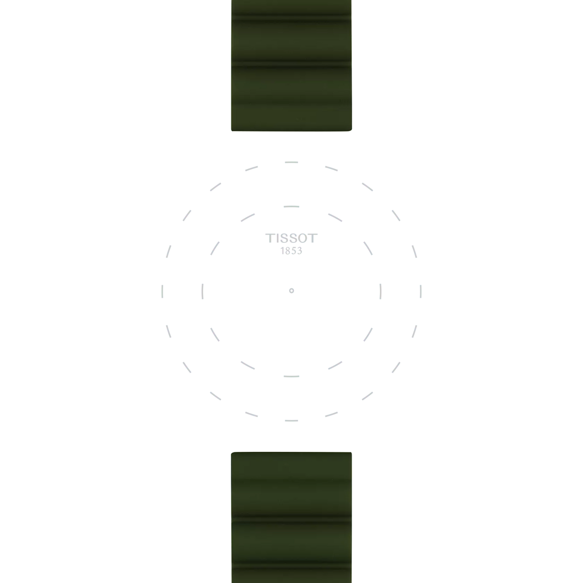 Tissot Official Khaki Silicone Strap Lugs 22 mm 3