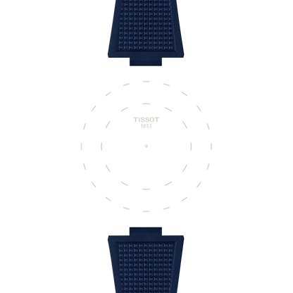 Tissot Official Blue PRX 40mm Rubber Strap 3