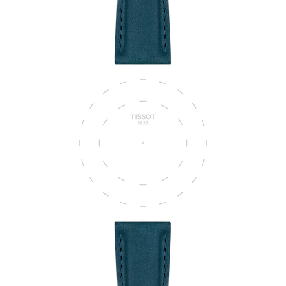 Tissot Official Blue Leather Strap Lugs 21 mm 3