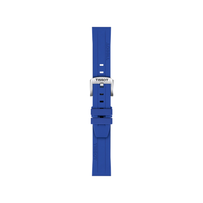 Tissot Official Blue Silicone Strap Lugs 18 mm 1