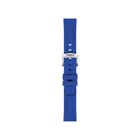 Tissot Official Blue Silicone Strap Lugs 18 mm 1