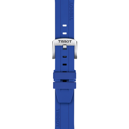Tissot Official Blue Silicone Strap Lugs 18 mm 2
