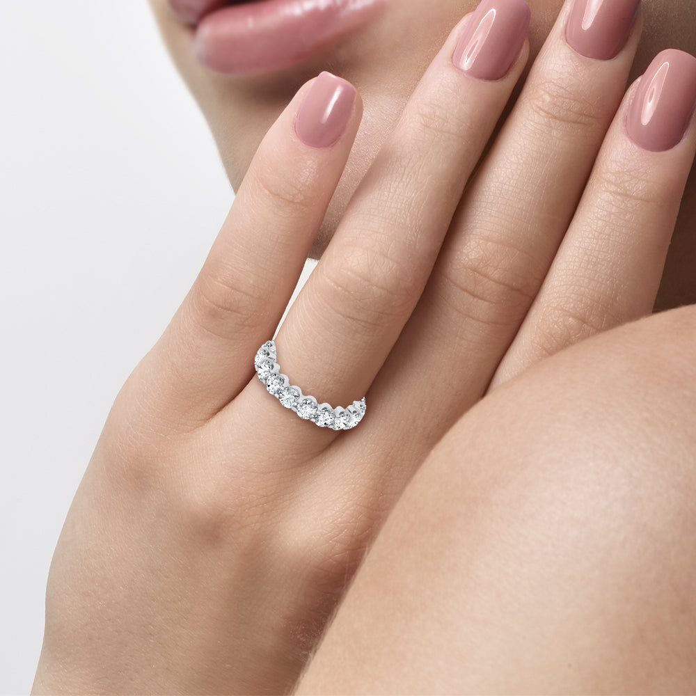 14K 4.00CT LAB DIAMOND ETERNITY BAND