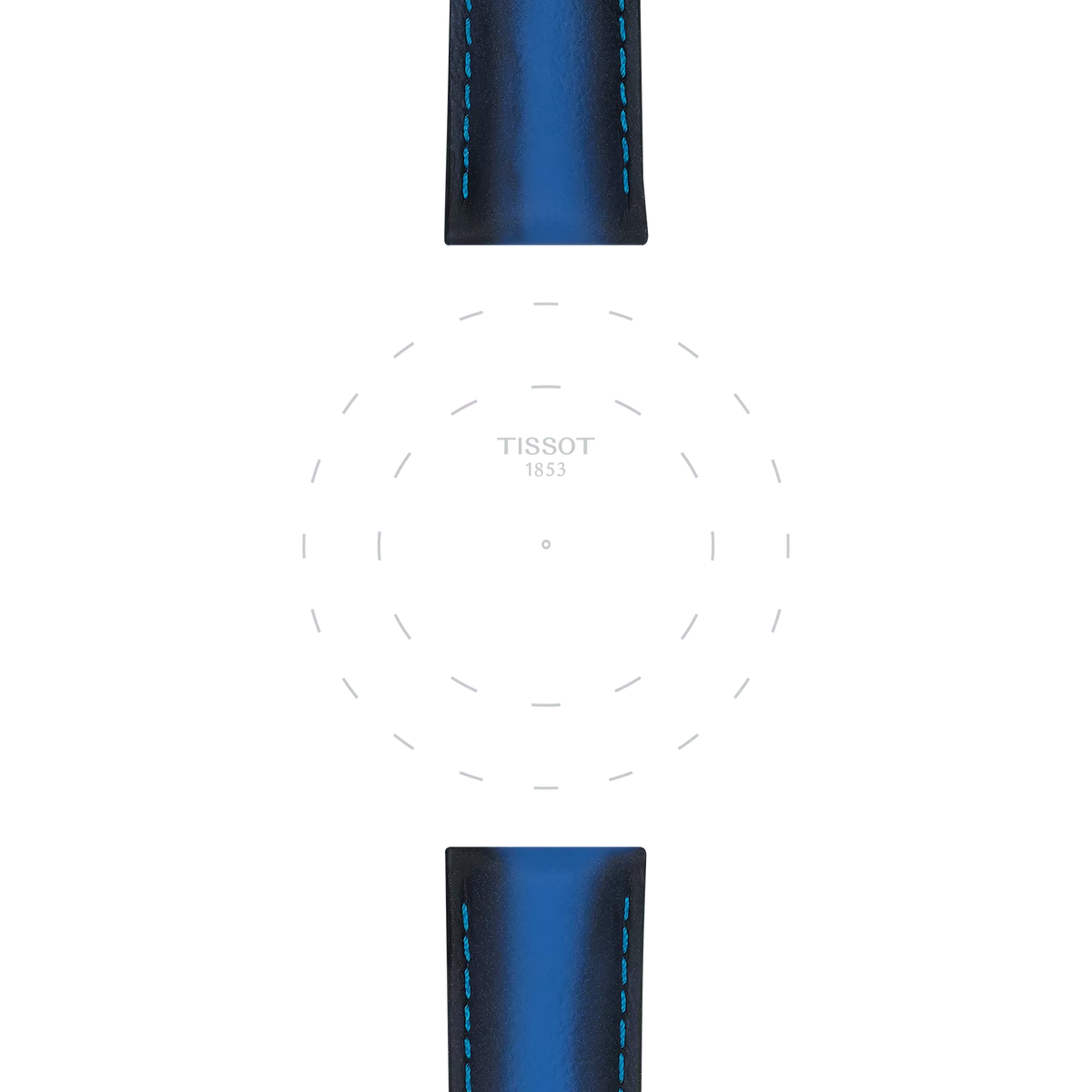 Tissot Official Blue Leather Strap Lugs 20 mm 3