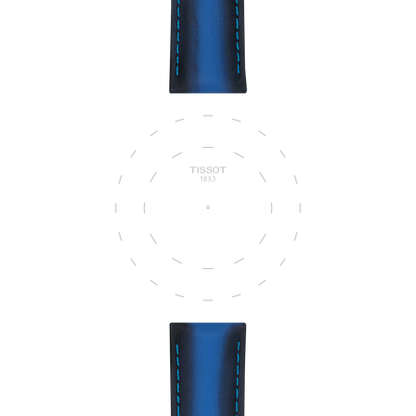 Tissot Official Blue Leather Strap Lugs 20 mm 3