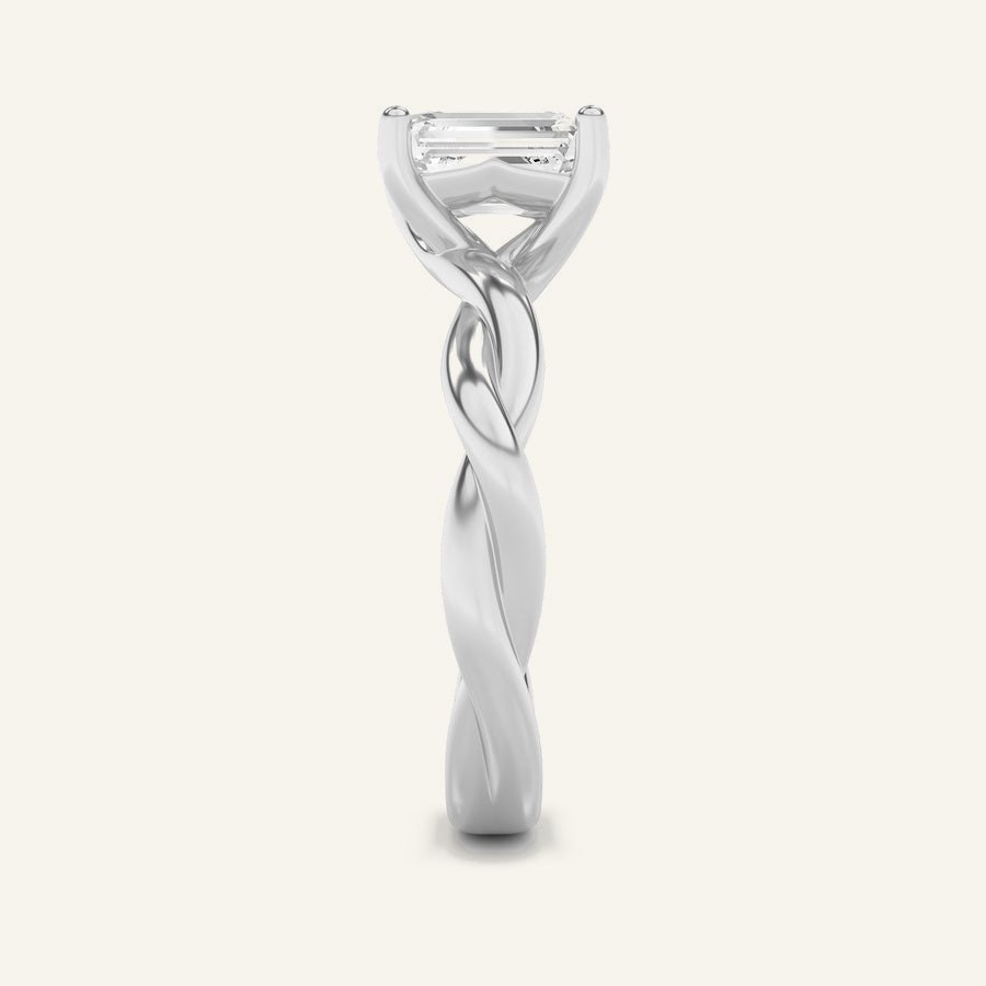2CT Radiant Cut Lab Grown Diamond Solitaire Ring