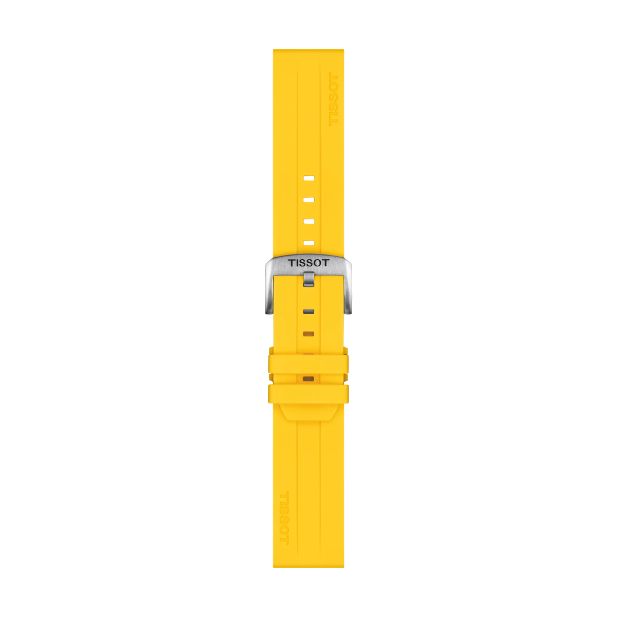 Tissot Official Silicone Yellow Strap Lugs 22 mm 1