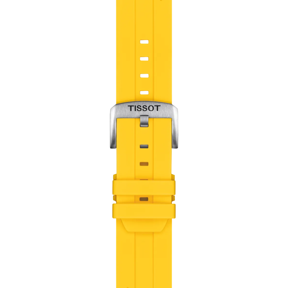Tissot Official Silicone Yellow Strap Lugs 22 mm 2
