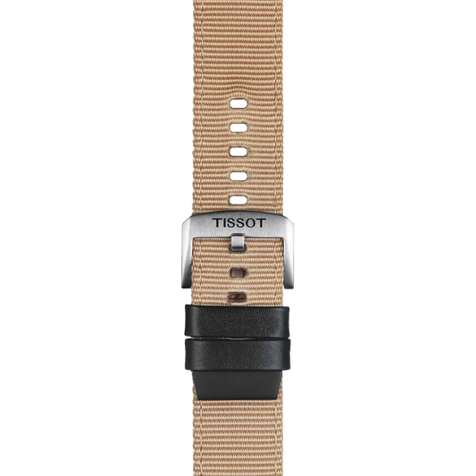 Tissot Official Beige Fabric Strap Lugs 22 mm 2