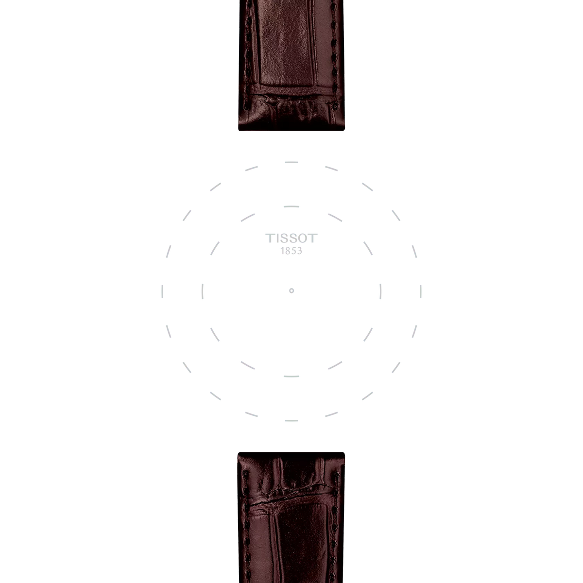 Tissot Official Brown Leather Strap Lugs 20 mm 3