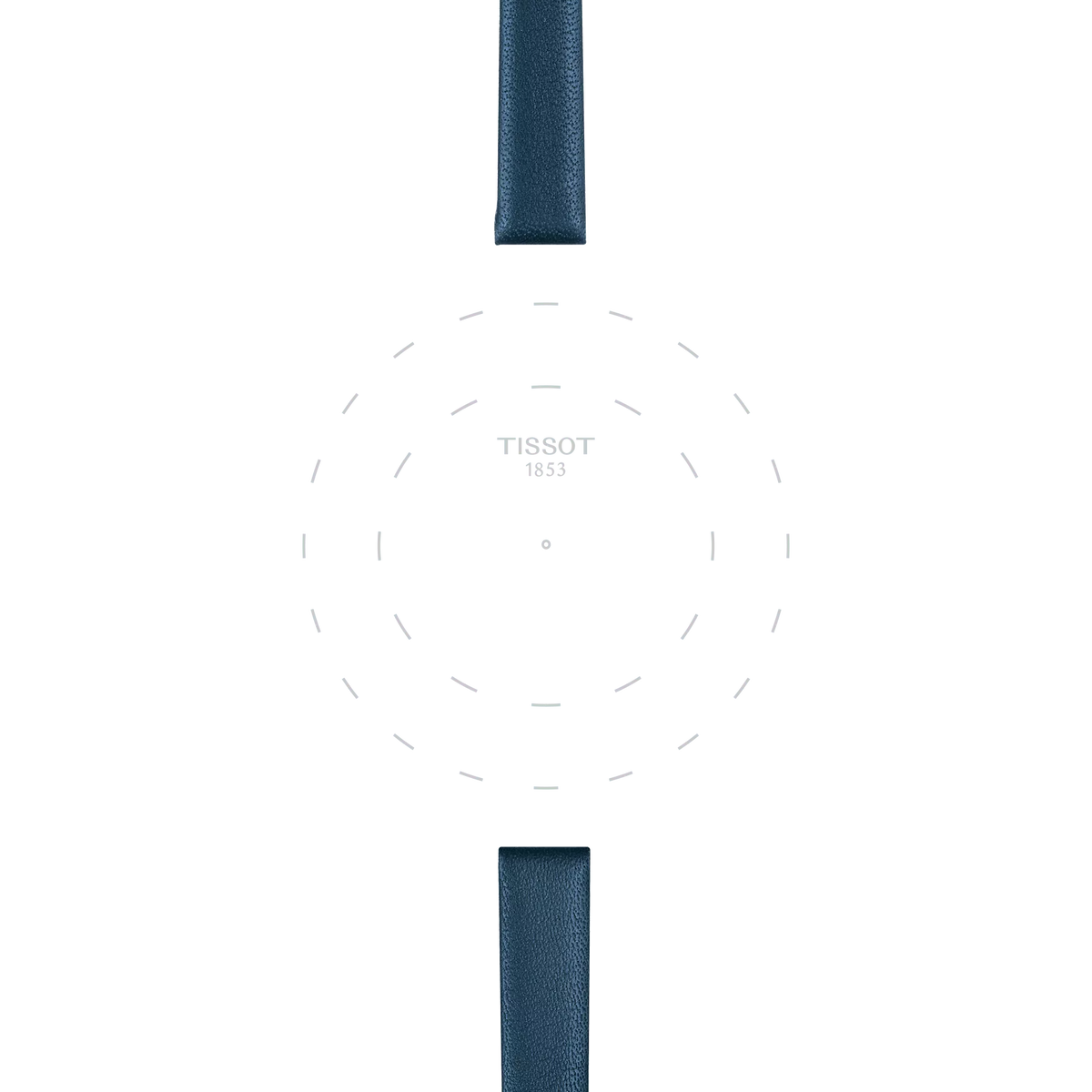 Tissot Official Blue Leather Strap Lugs 09 mm 3