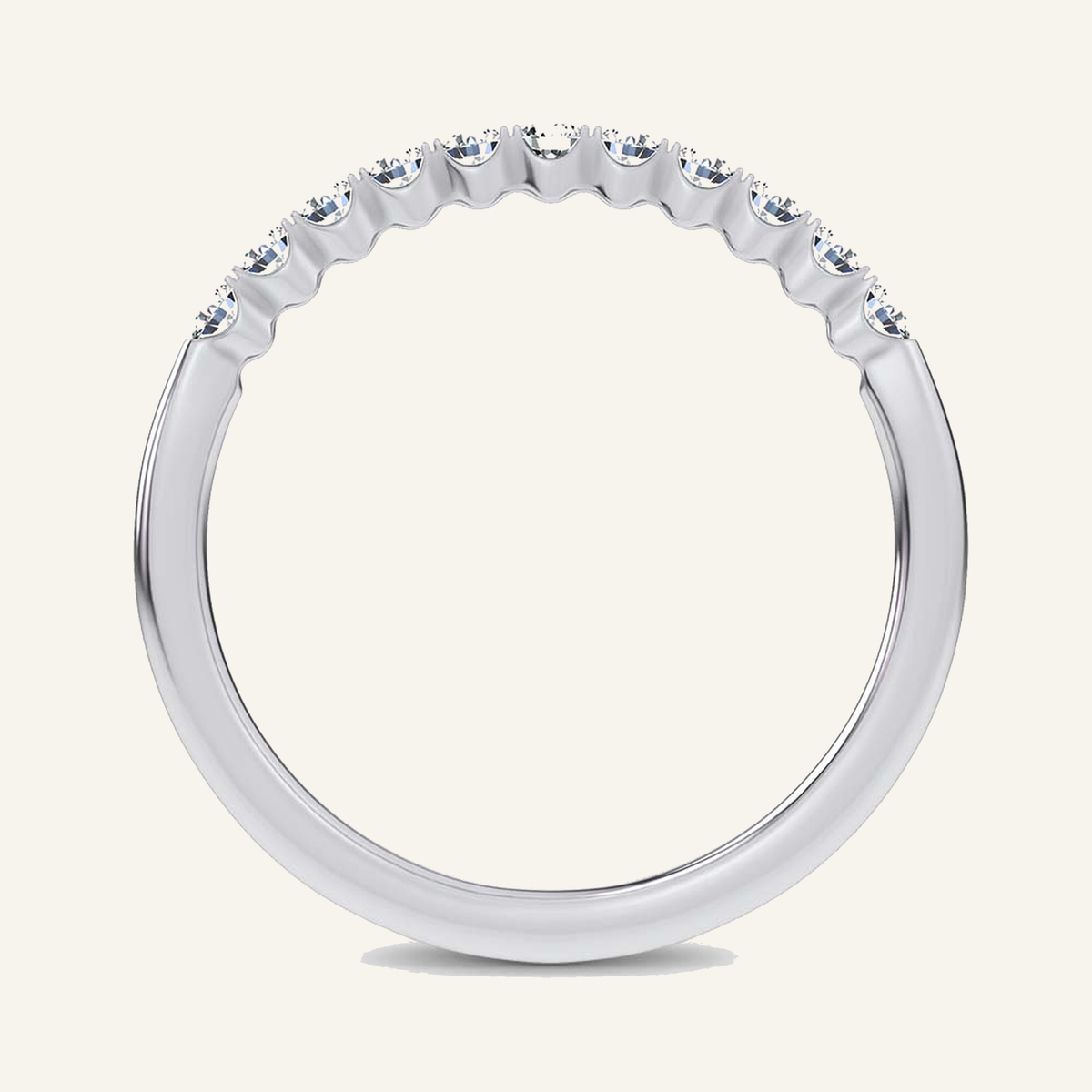 0.25CT Round Certified Lab Grown Diamond Band