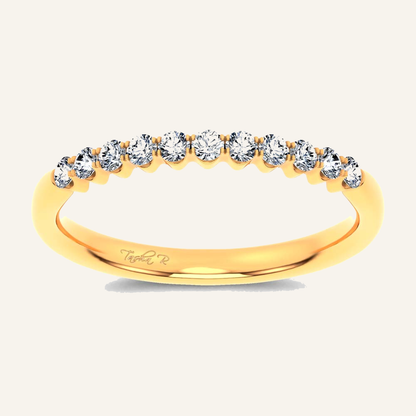 0.24CT Round Certified Lab Grown Diamond Enhancer Band