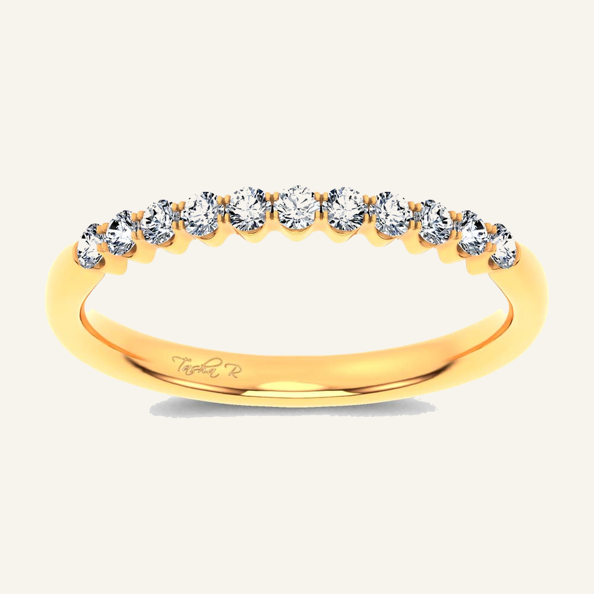 0.25CT Round Certified Lab Grown Diamond Band