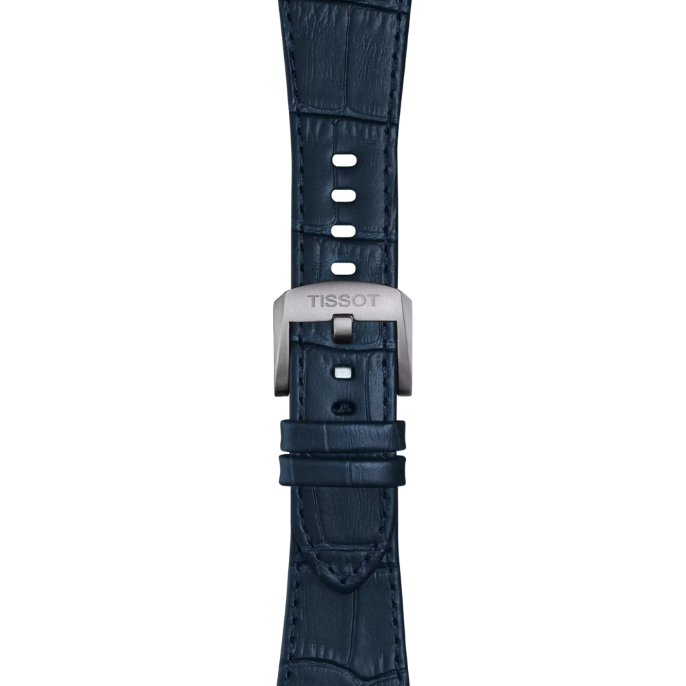 Tissot Official Blue PRX 42mm leather strap 2