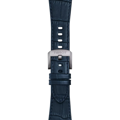 Tissot Official Blue PRX 42mm leather strap 2