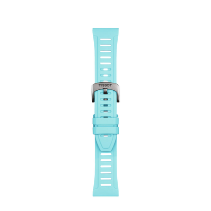 Tissot Official Ice Blue Silicone Strap Lugs 21 mm XS 1